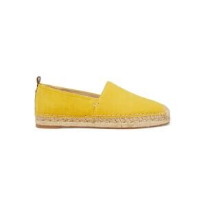 Sam Edelman Khloe Yellow Suede Espadrilles 7.5 NIB Lemon Zest